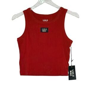 Girlie Girl Originals Lulu Mac Tank Top M NEW Cardinal Red Sleeveless *flaw